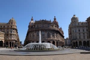 Genoa port view
