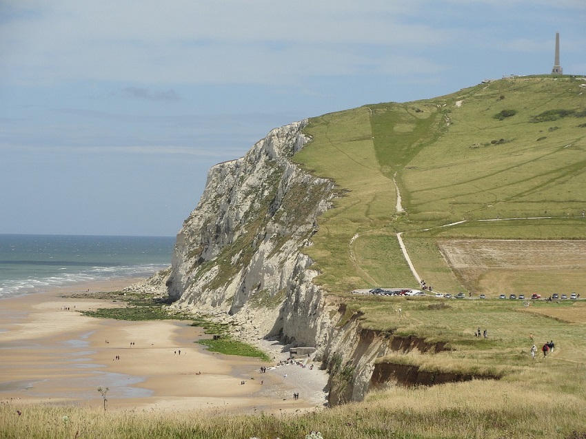 Cap Blanc-Nez près de la Ferme de l'Horloge à Tardinghen, spot van sur la Côte d'Opale