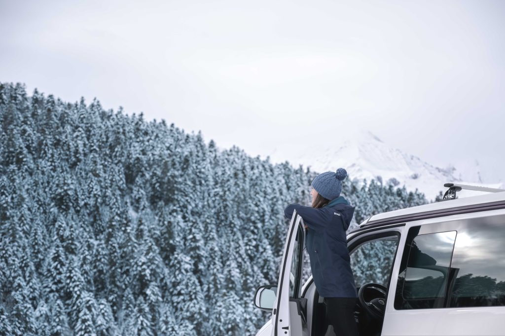 neige alpes foret