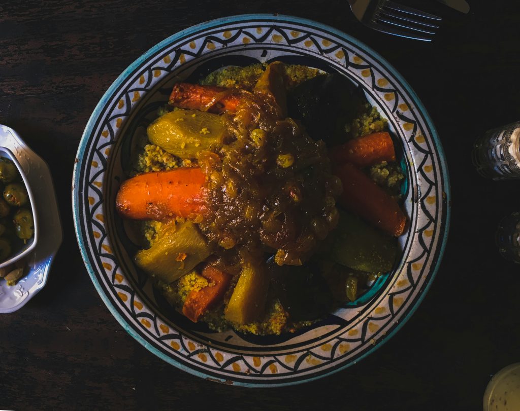 plat marocain legumes safran carottes