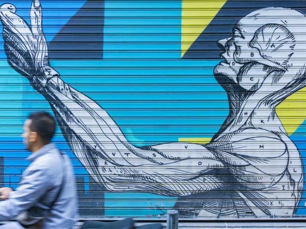 street art athenes mur tag