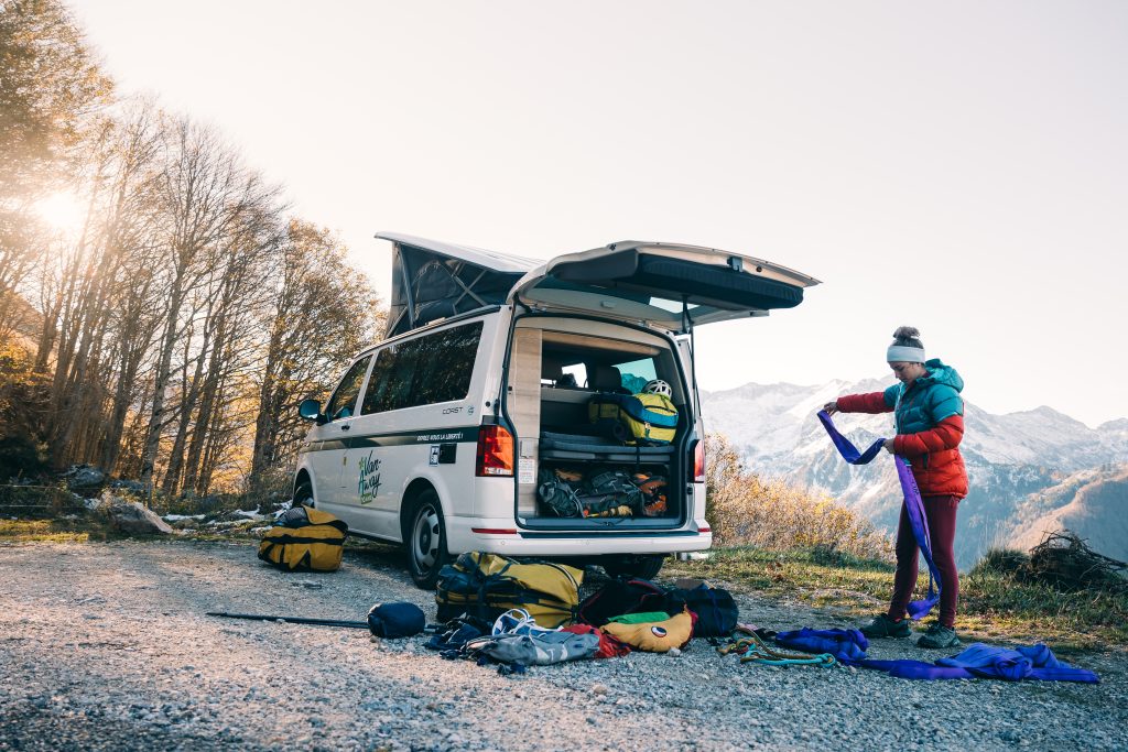 van amenage tente toit montagne quipement sport