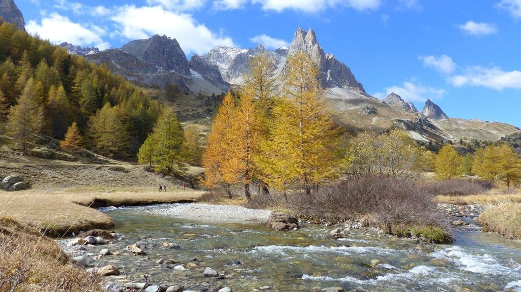 vallee claree montagne hautes alpes riviere sapin